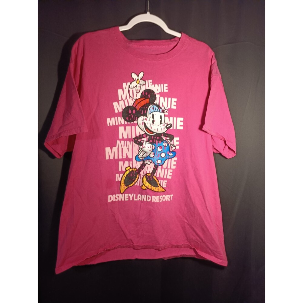 Disneyland Resort Minnie Mouse T‑Shirt Women’s XL Pink Graphic Tee Disney Parks - Picture 1 of 7